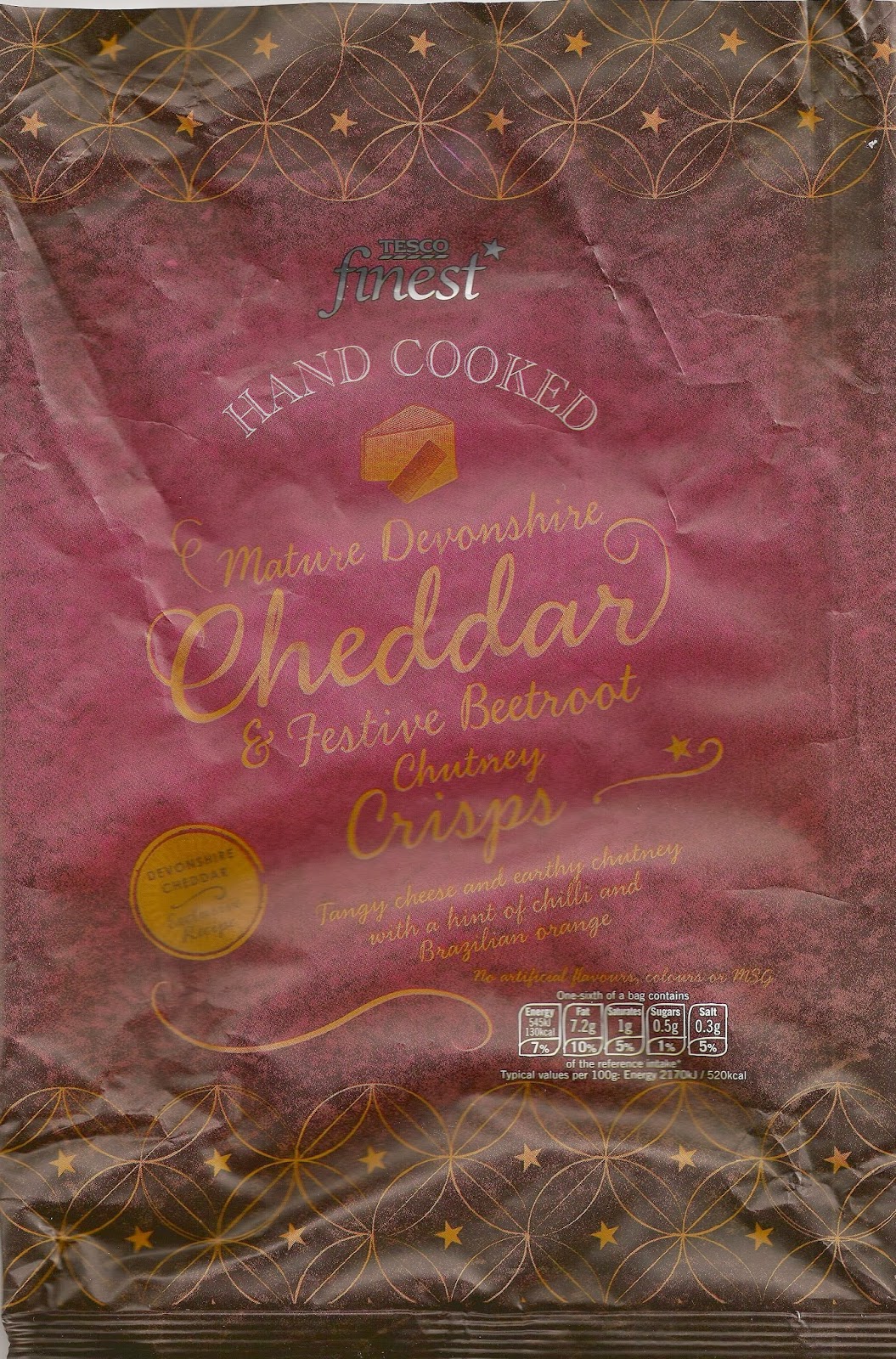 Cheeseburger Crisps & Other Stories Tesco Finest Hand Cooked Mature Devonshire Cheddar