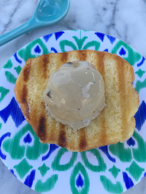 Grilled Donuts and Coffee Ice Cream - Perfect Father's Day or Summer Dessert | www.jacolynmurphy.com