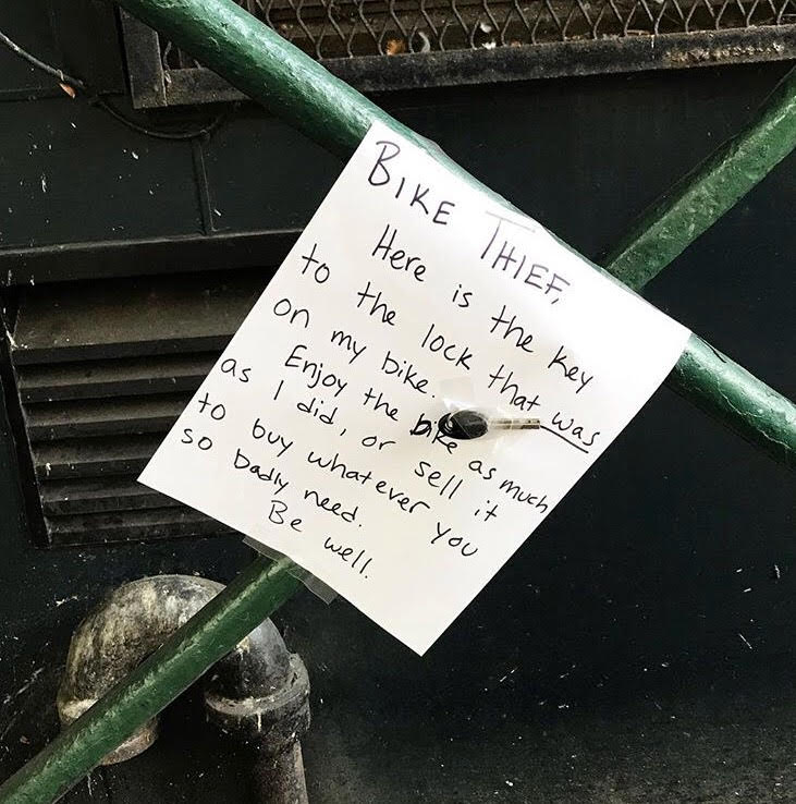 EV Grieve: A note for a bicycle thief