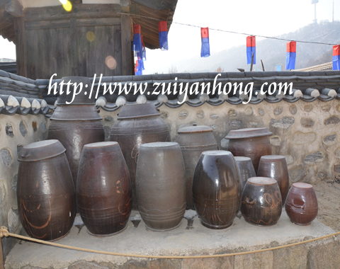 Sweet Memories Of ZuiYanHong: Kimchi Earthen Jars In Courtyard Of Sweet Memories Of ZuiYanHong: Kimchi Earthen Jars In Courtyard Of