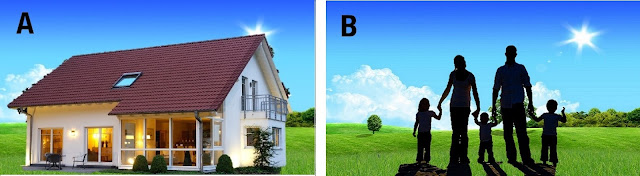 Manakah gambar home atau house?
