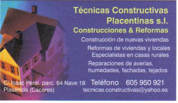 TECNICAS CONSTRUCTIVAS PLACENTINAS S.L.