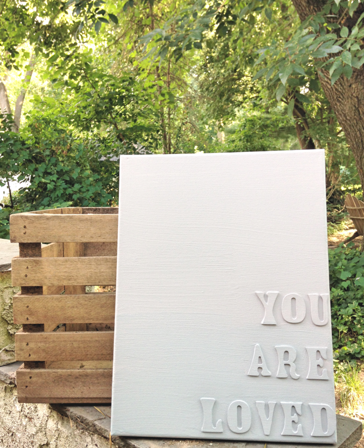 Diy Canvas Word Art A Hopeful Hood