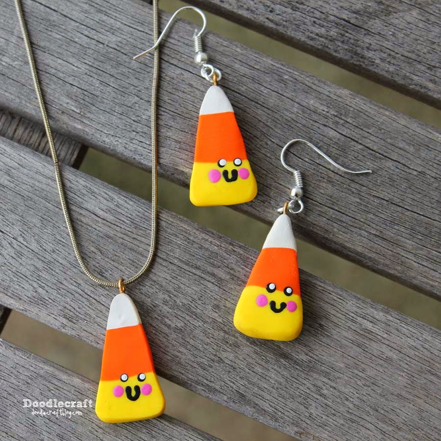 Kawaii Candy Corn Jewelry!