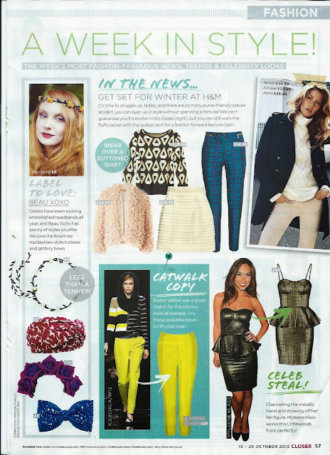IN THE PRESS: Closer Magazine Brand of the week! - Georgie xoxo ...
