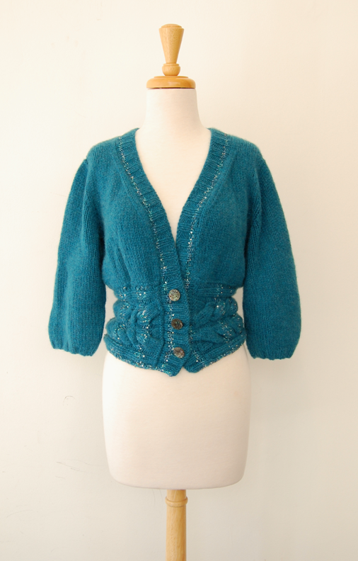 Jennifer Knits Los Angeles Jennifer Knits Cashmere Elbow Sleeve Button