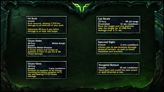 A list of abilities for Demon Hunters