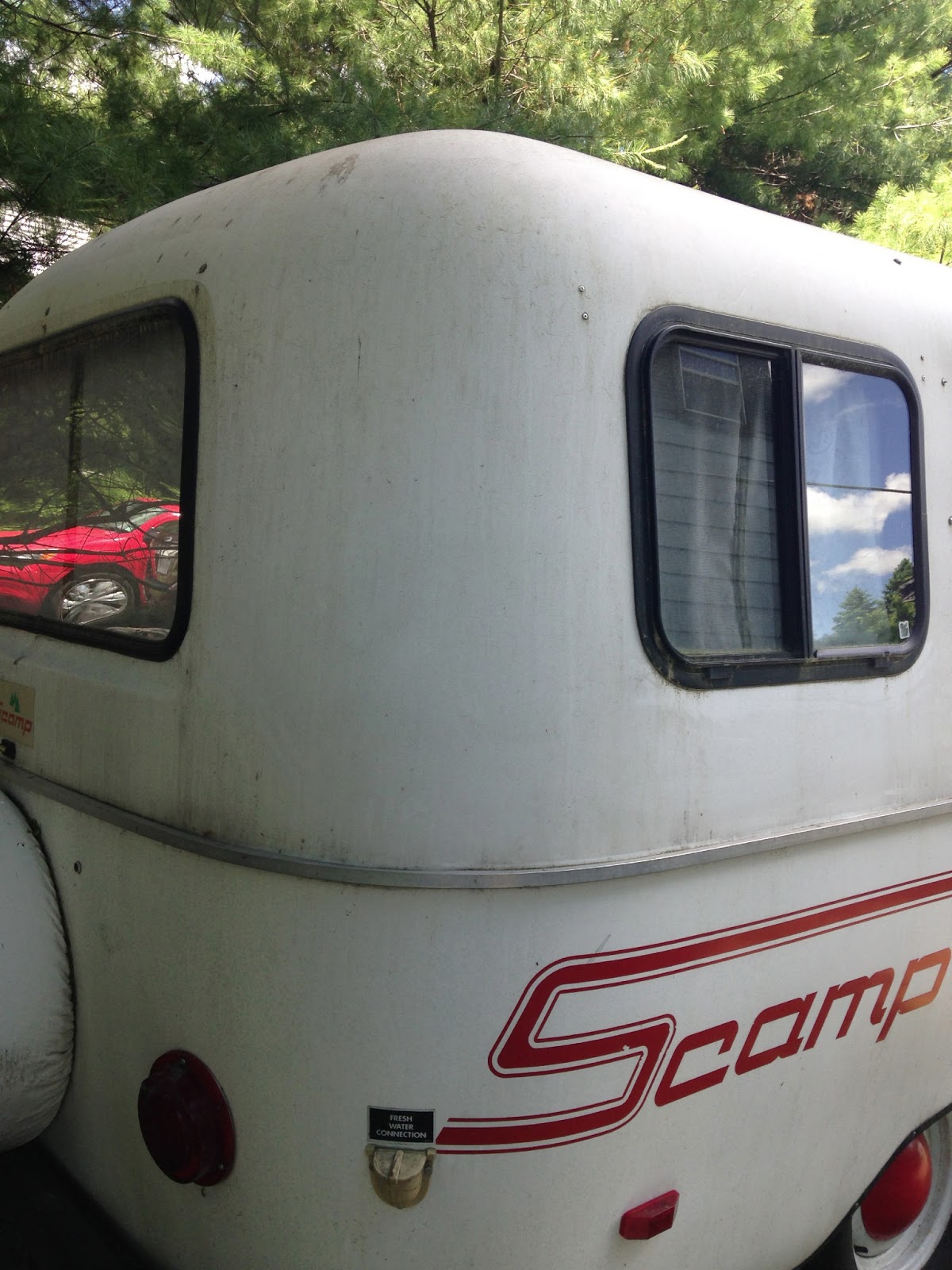 My Scamp Fiberglass Egg Camper Shine bright like a diamond