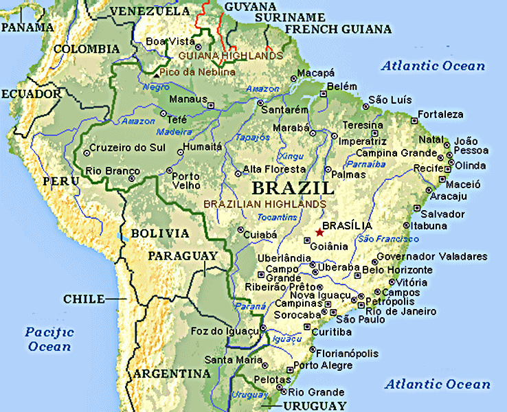 O Mundo Colorido Mapas Políticos E Geográficos Do Brasil