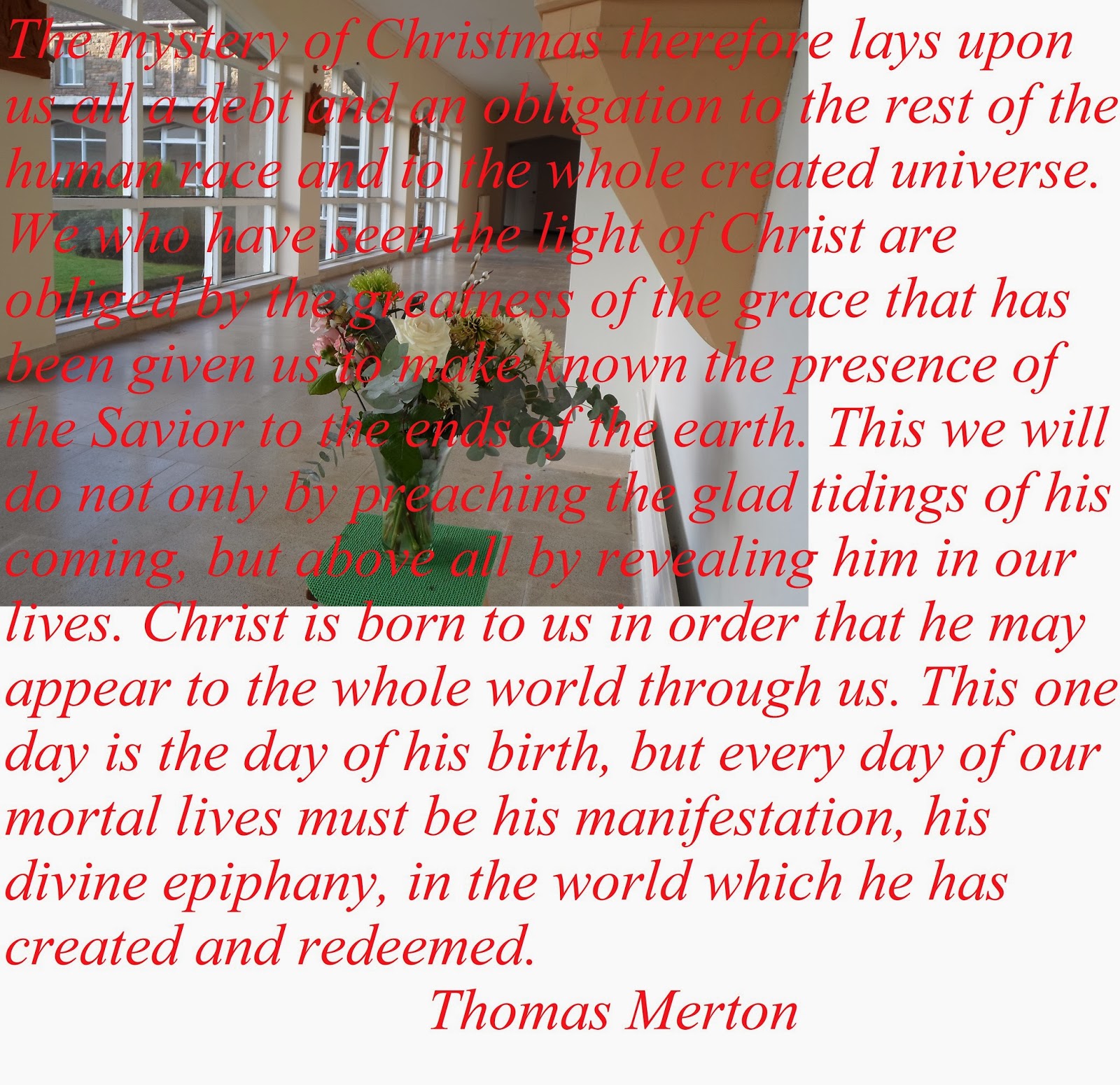 Dom Donald's Blog Thomas Merton, The Mystery of Christmas