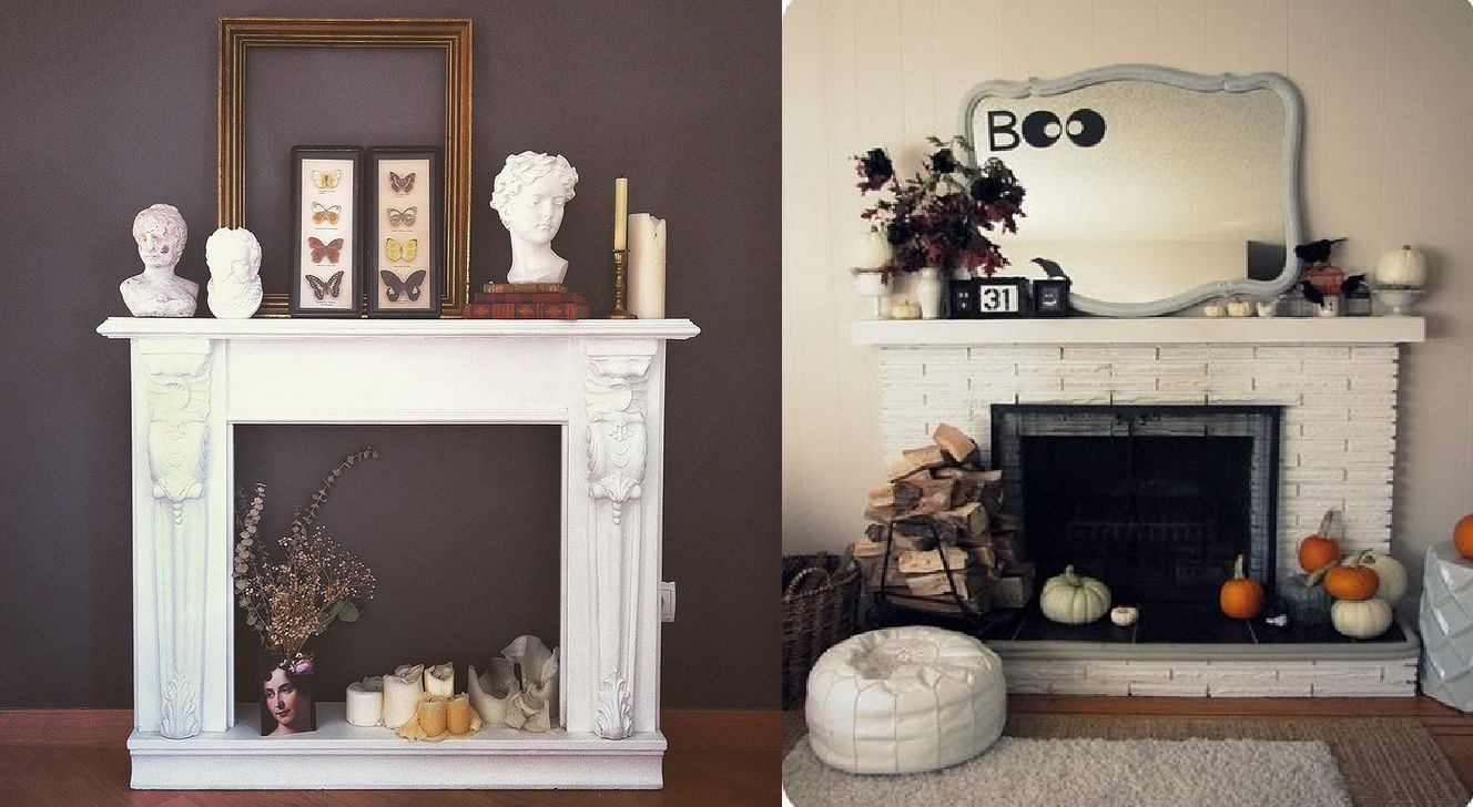 Chimeneas Decorativas Para Salas - | Ideas para decorar chimeneas en desuso