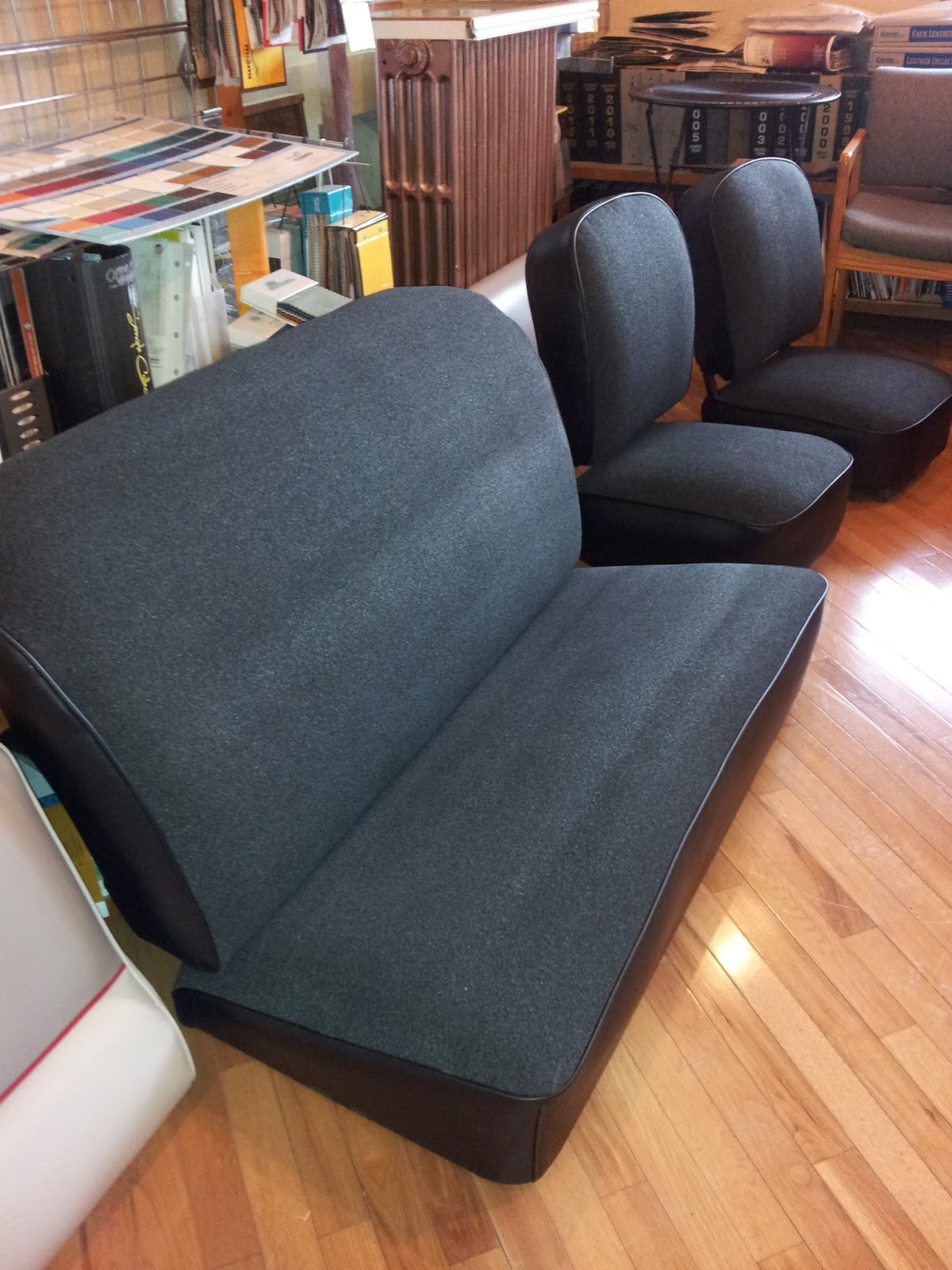 Homestyle Custom Upholstery and Awning Model T Seats Recovered