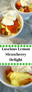 Creamy and Luscious Lemon Strasberry Angel Delight will be your go to summer dessert!  Slice of Southern