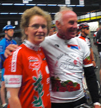 Met Joop Zoetemelk tijdens Th Ride for the roses 2011.