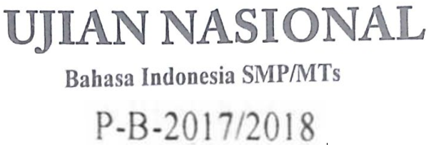 Soal Dan Pembahasaan Alasan Penggunaan Tanda Baca Yang Salah Dalam Teks Soal Un Smp Tahun 2018 Zuhri Indonesia