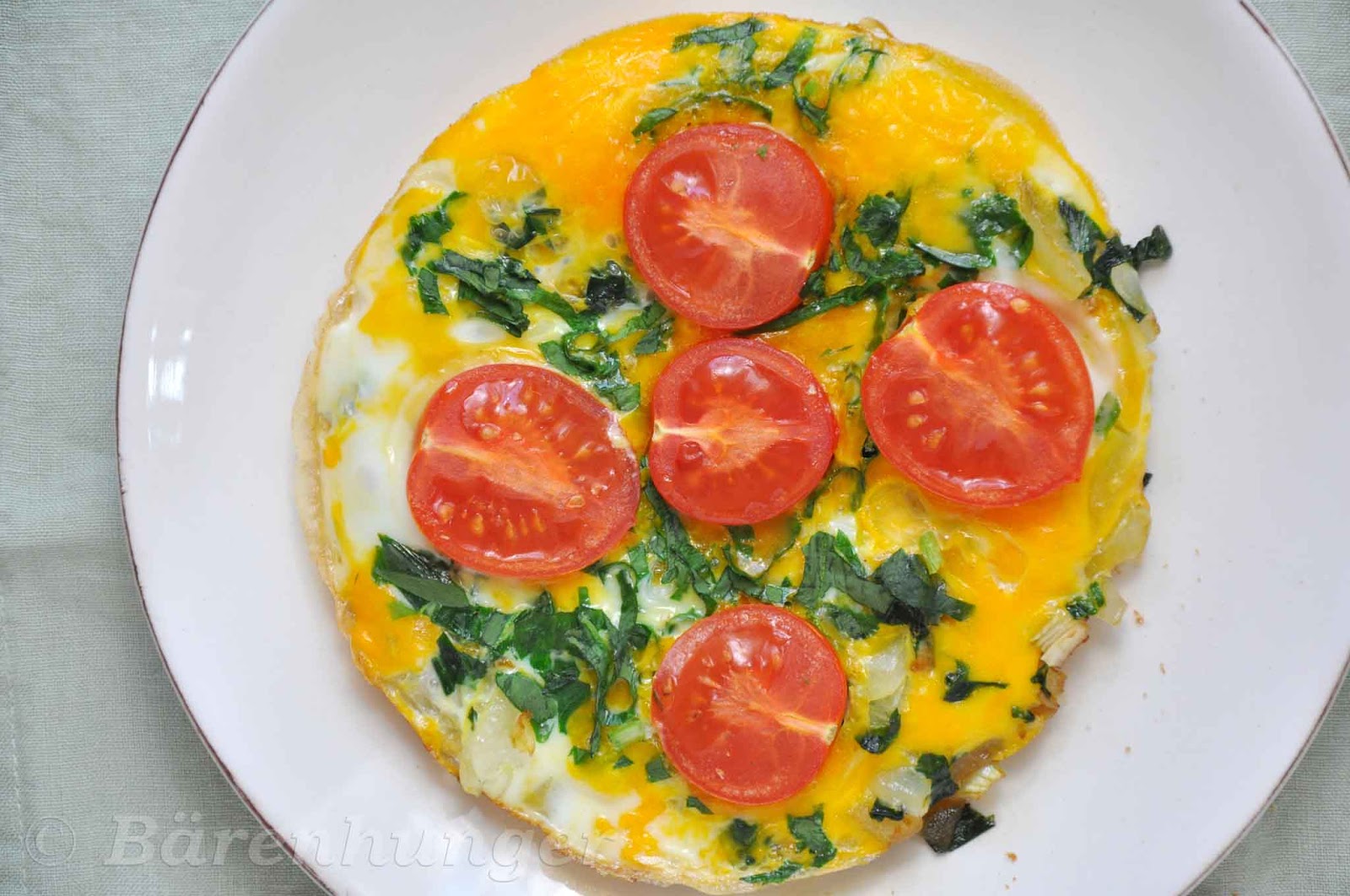 Bärlauch Tomaten Omelette | Bärenhunger