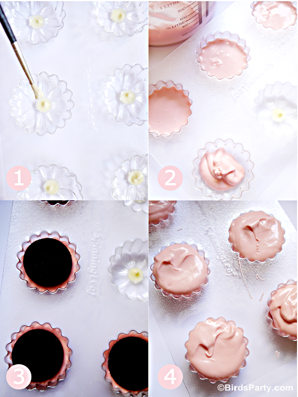 Mother's Day: DIY Chocolate Covered Oreo Flowers Tutorial with FREE Printable Gift Tags - BirdsParty.com