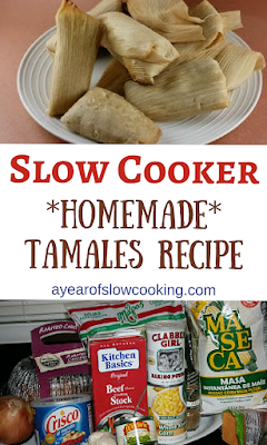 You can make perfect tamales at home by steaming/cooking them in your crockpot slow cooker. This truly is the easiest way to make them and you can fit up to 20 at one time in your pot!