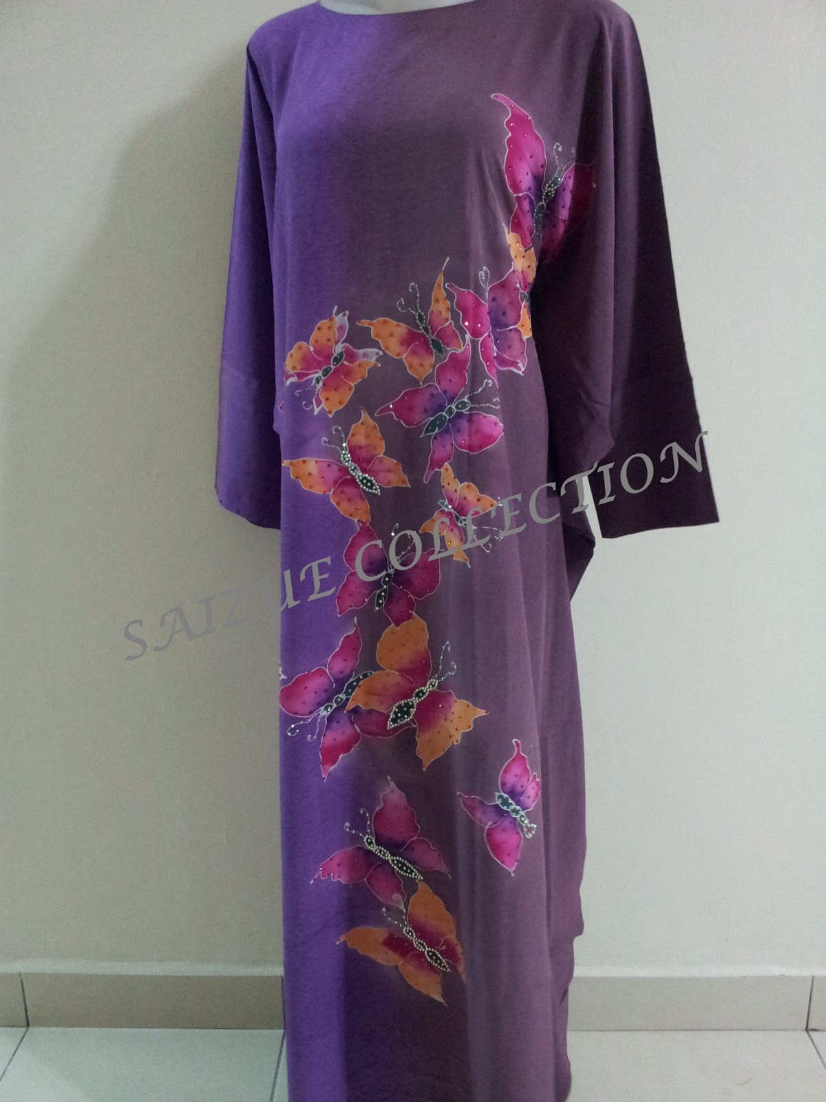 SaiZue Collection Baju Batik Siap Kain Sutera Creepe