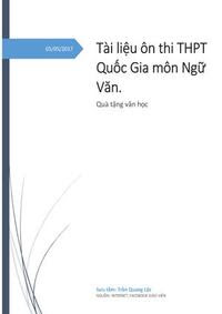 Tài liệu ôn thi THPT Quốc gia môn Ngữ Văn - Trần Quang Lộc