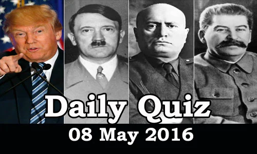 Daily Current Affairs Quiz - 08 Jun 2016