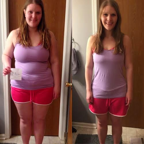 before after: Weight Loss Update 1/7/15