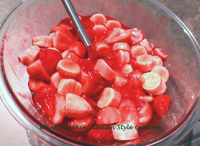 Knockoff Banana Strawberry Jello Salad What's Cookin' Italian Style