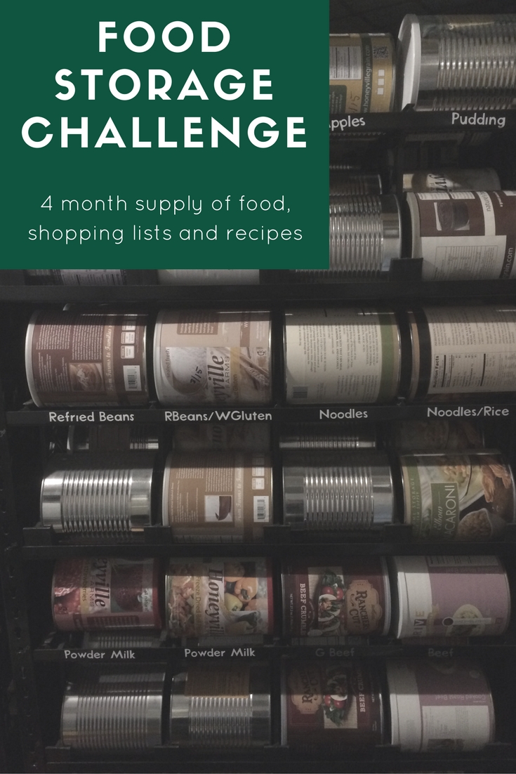The Merrill Project Food Storage Challenge One year to a 4 Month