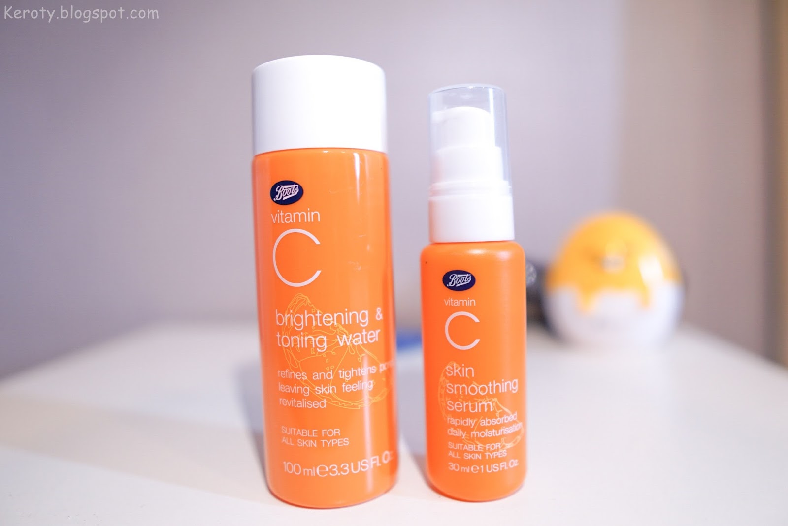 Review ลดเลือนจุดด่างดำกับเซต Boots Vitamin C