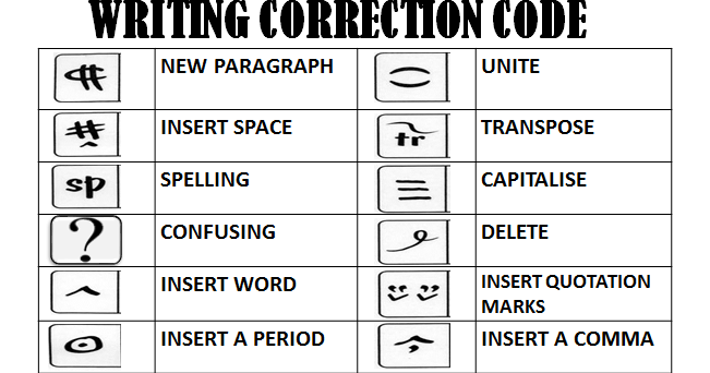 Writing Correction Code
