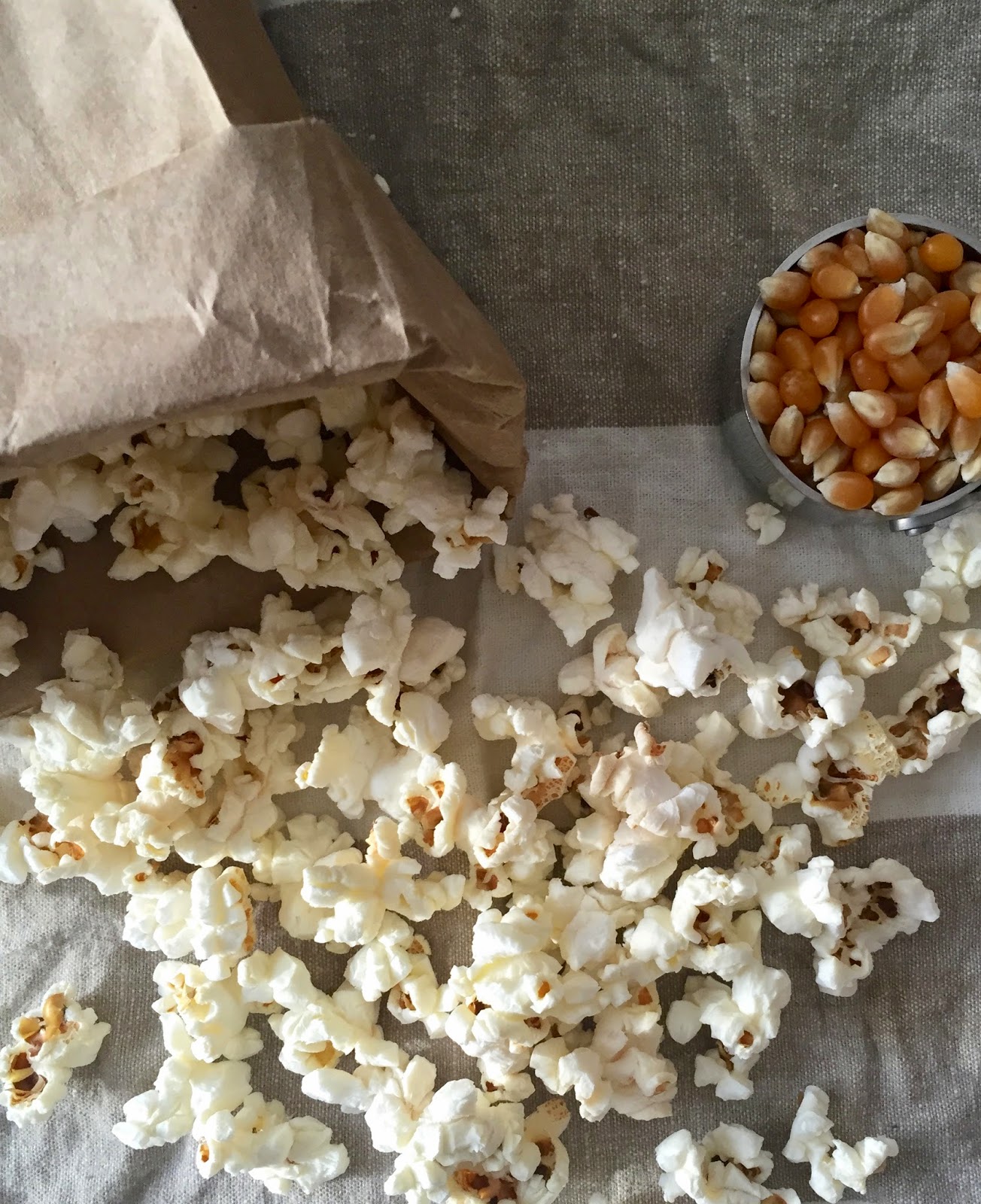 DIY Brown Bag Microwave Popcorn