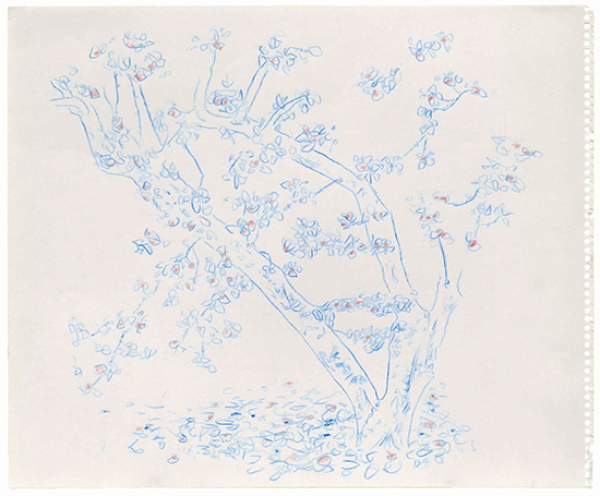 drawing Bill Lynch No title, n.d.,  Conté on paper 35.5 x 43 cm
