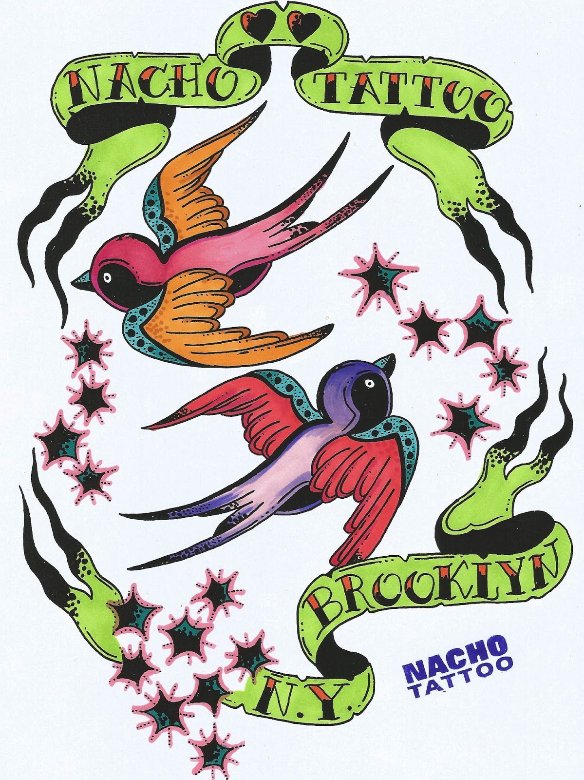 Nacho Tattoo Blog Drawings