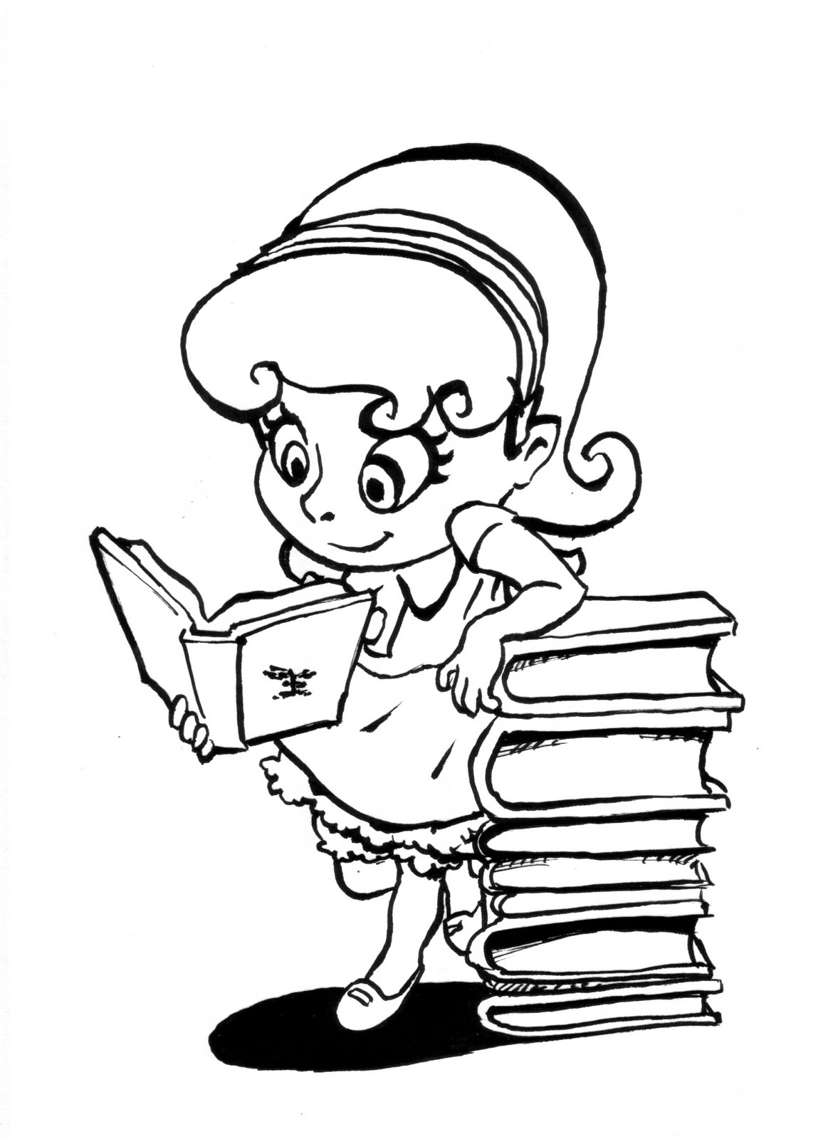 Dia do Livro Infantil para Colorir - Desenhos Para Colorir