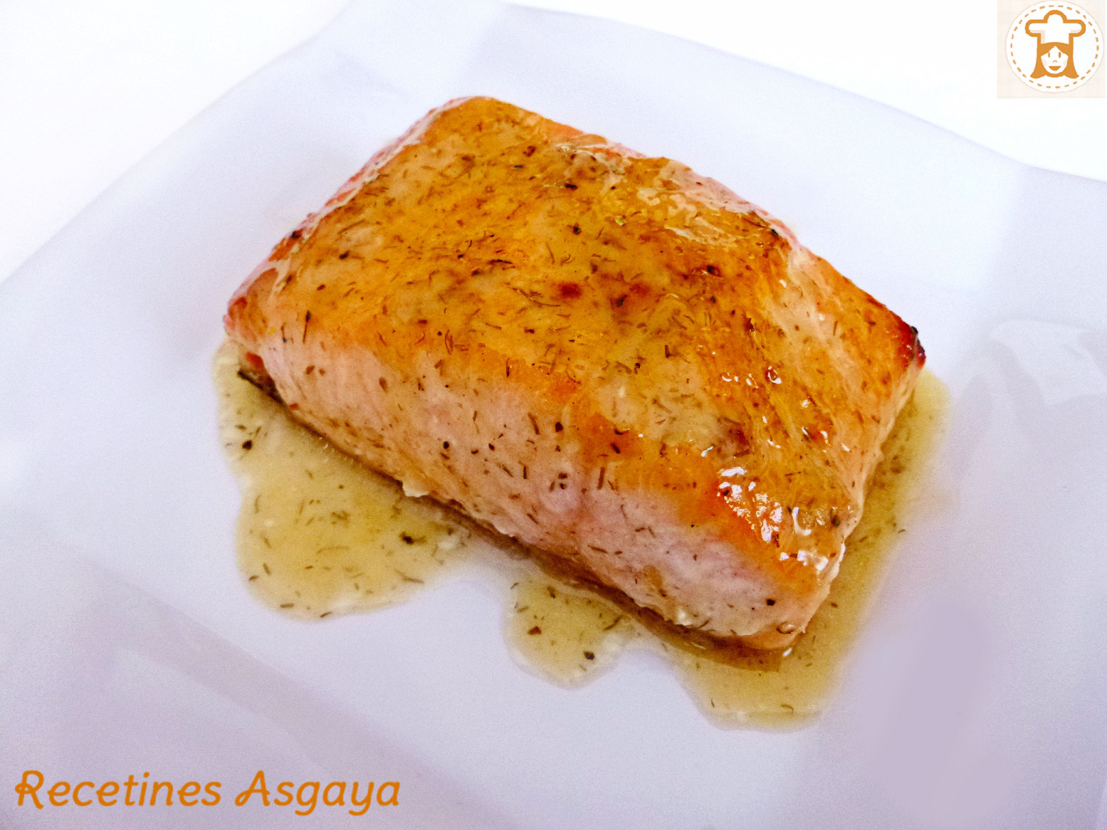 Salmón con Mostaza y Miel de