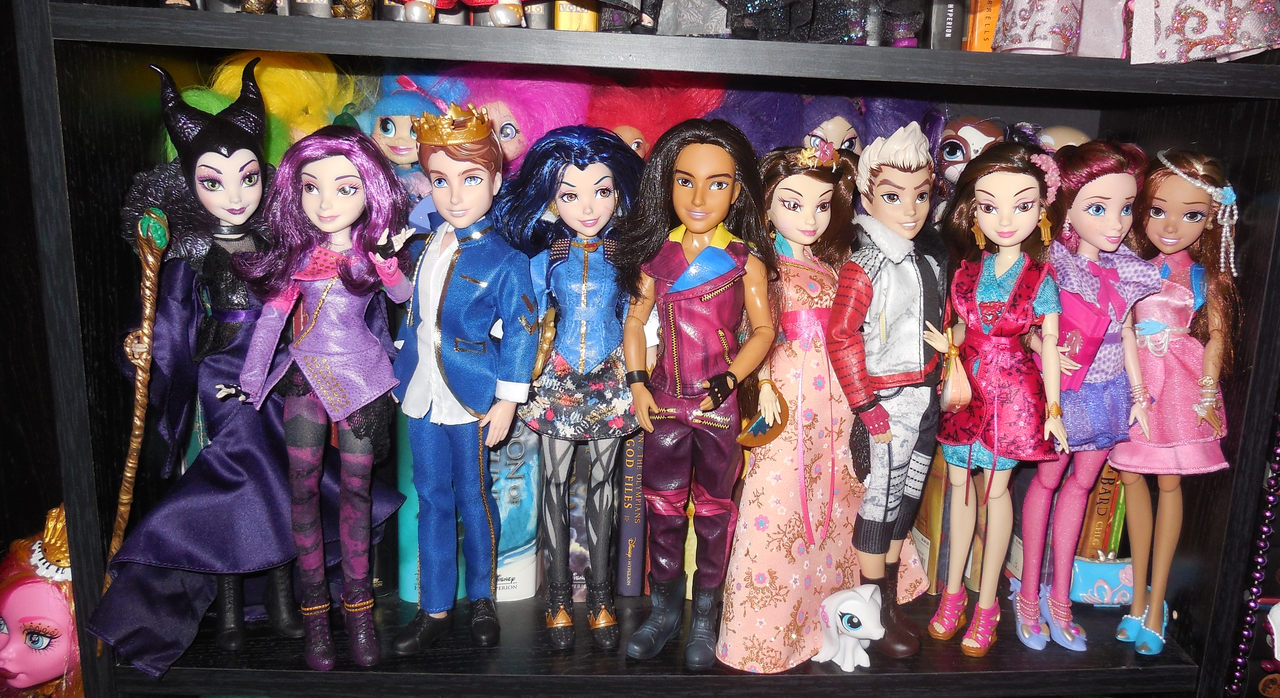 descendants dolls 4 pack walmart