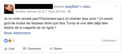 Une nouvelle star à l’investiture de Donald Trump ? commentaire Facebook