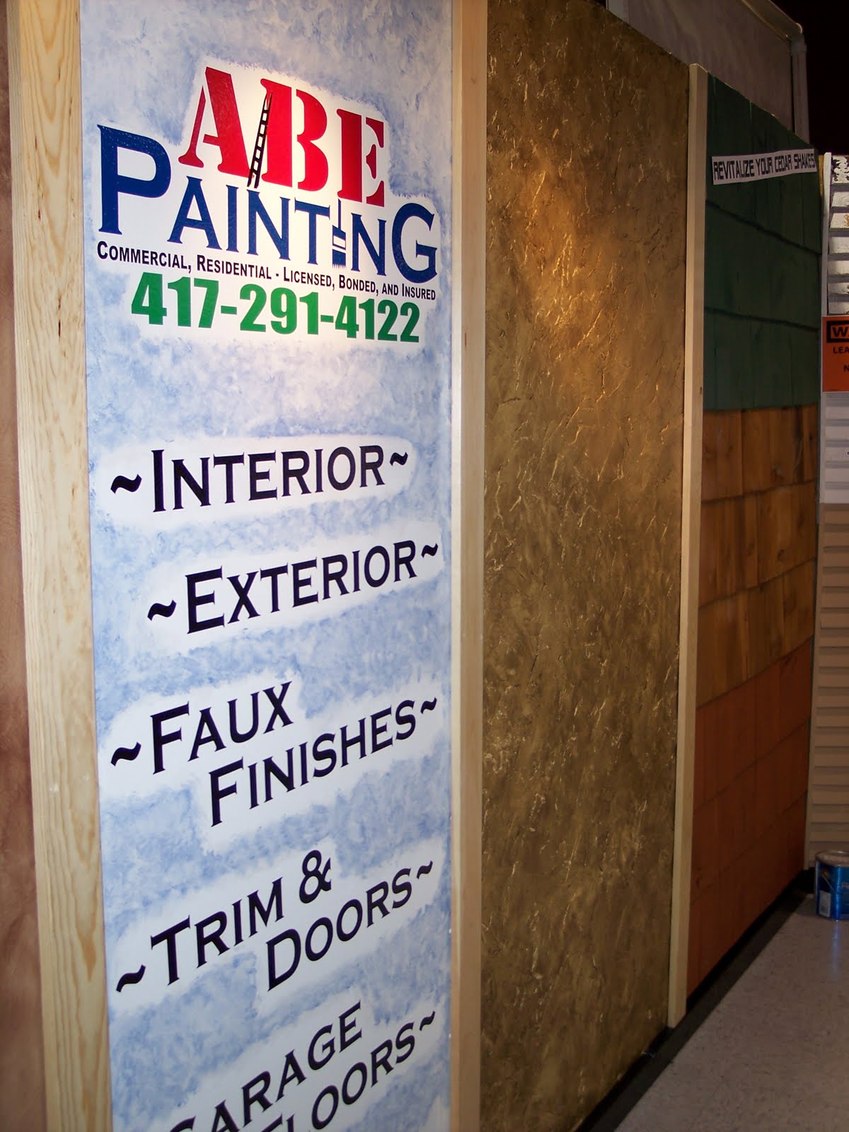 Johnstown Albertsons ABE Painting Booth at Home Show in Joplin, MO