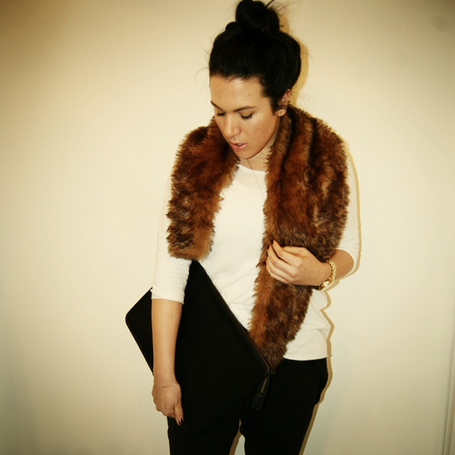 Faux fur stole  