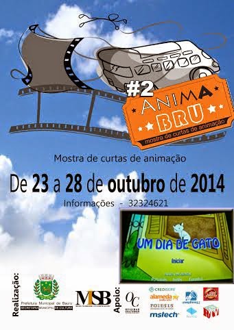 CURTA METRAGEM " UM DIA DE GATO " FESTIVAL DE ANIMAÇÃO " BAURU  SP  10/ 2014