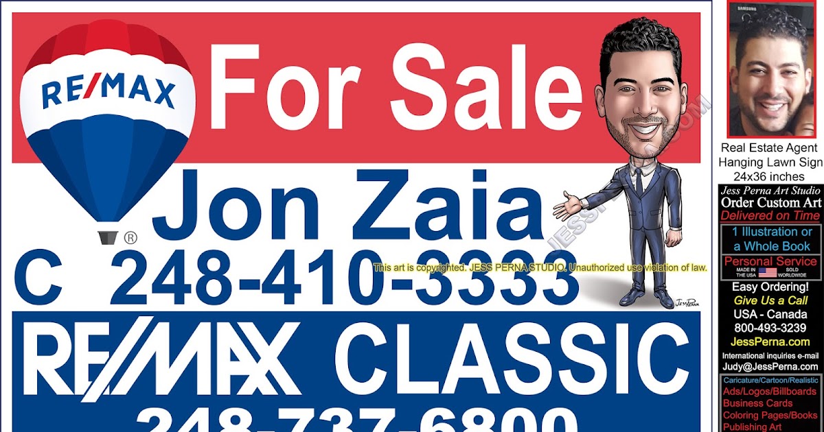 How to Order Ad Cartoons and Caricatures: How to Order RE/MAX Ads