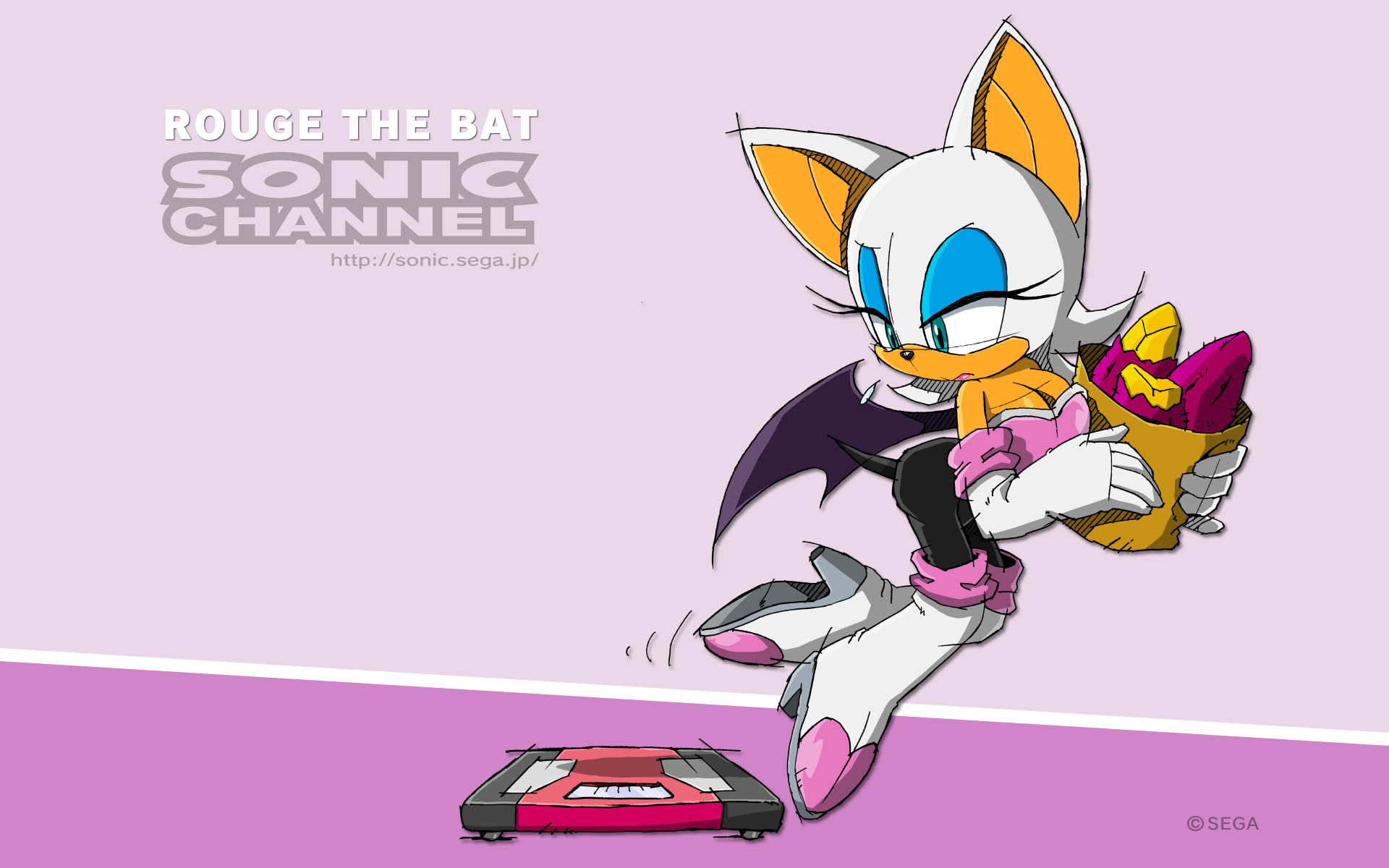 Rouge The Bat November 2016 Sonic Channel Wallpaper
