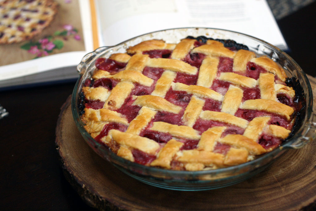 Sour Cream Cherry Pie from Duchess Cookbook