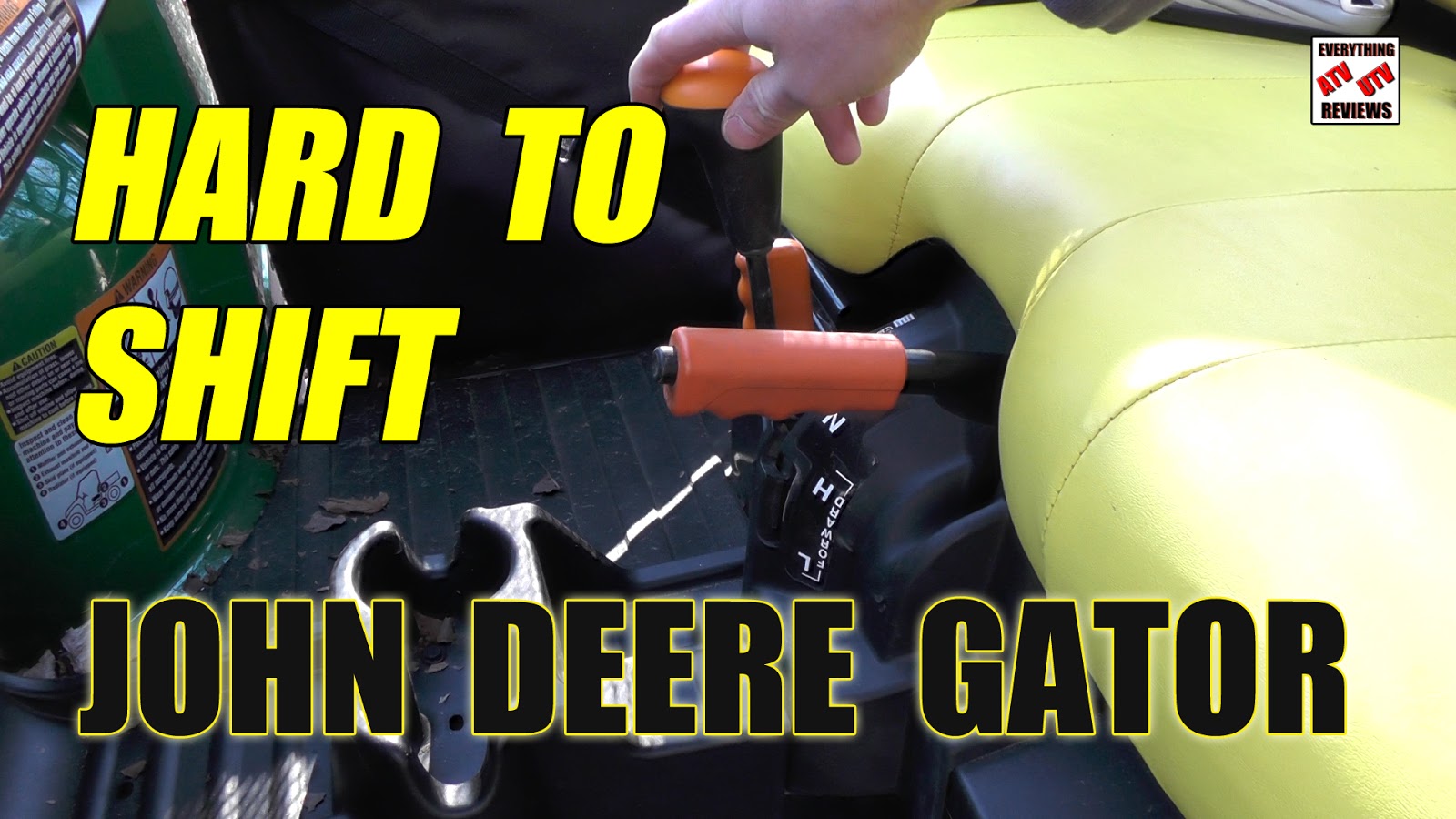 EVERYTHING ATV UTV REVIEWS John Deere Gator Won't Go Into Gear