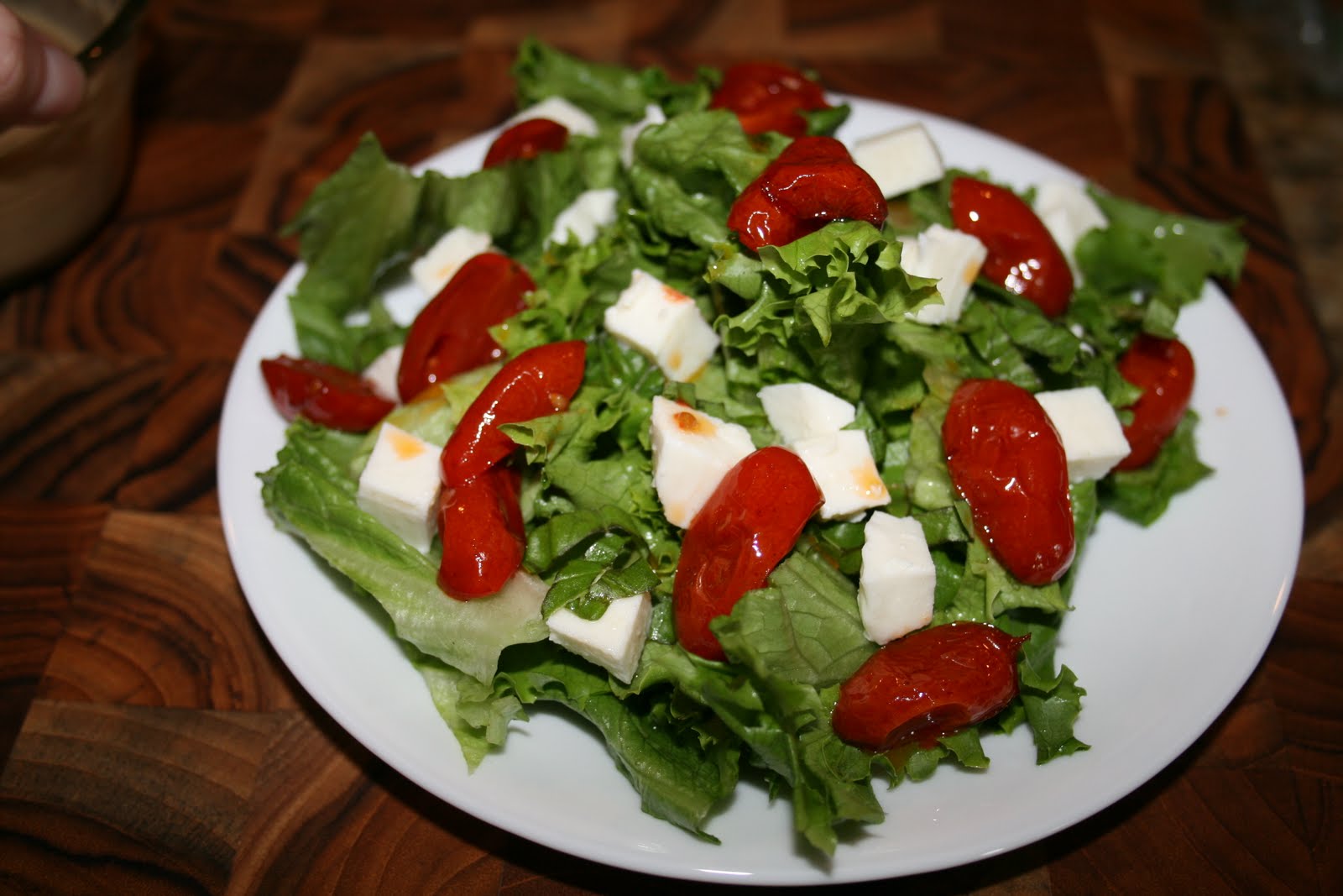 Granted by Tiffany Roasted Tomato and Mozzarella Salad with Creamy Balsamic Dressing