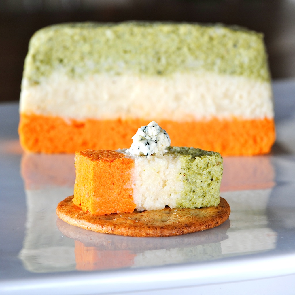 TriColor Vegetable Terrine Caucasian Curry