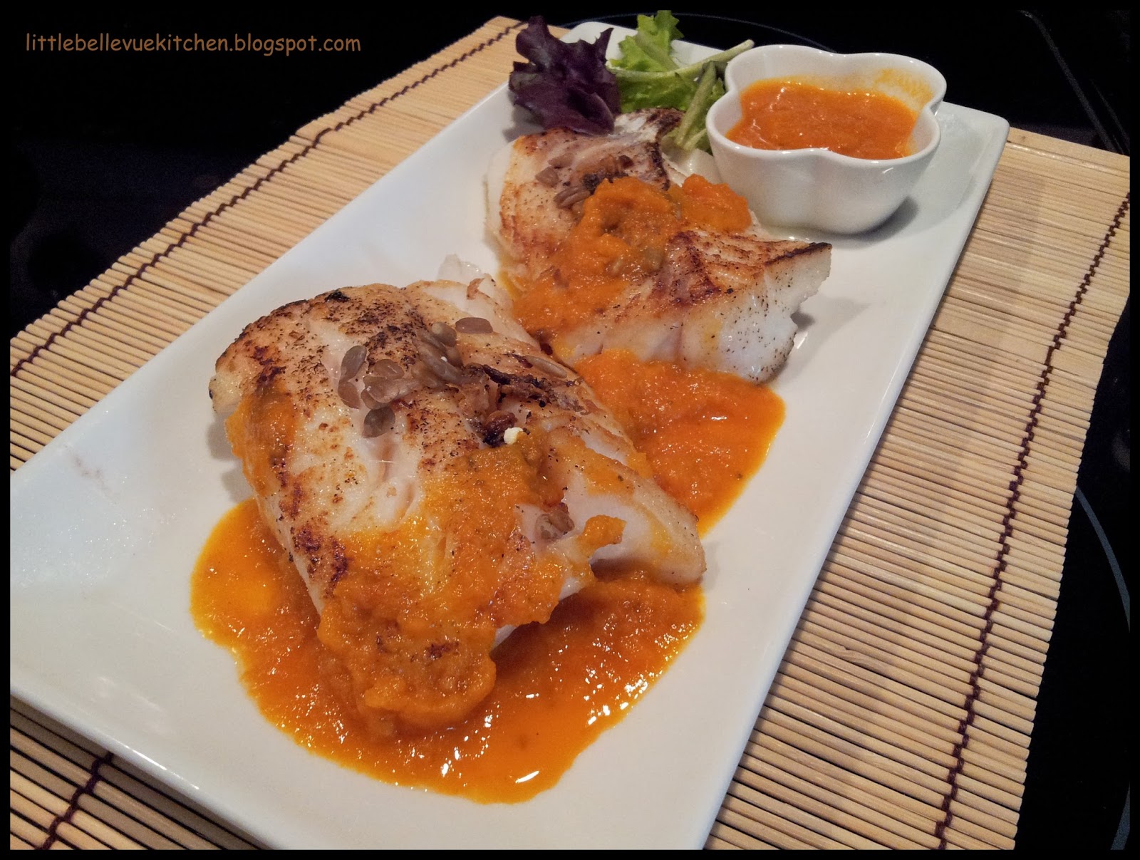 Little Bellevue Kitchen: Pan Fried Cod Fish with Tomato Sauce