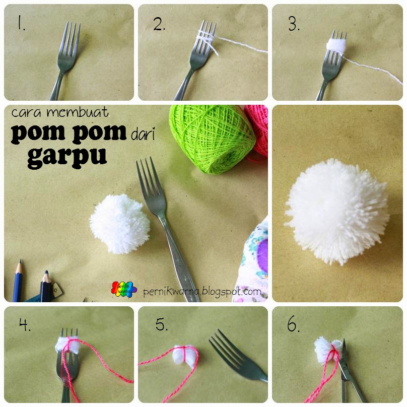 Pernik Warna Cara  Membuat  Pom  Pom 