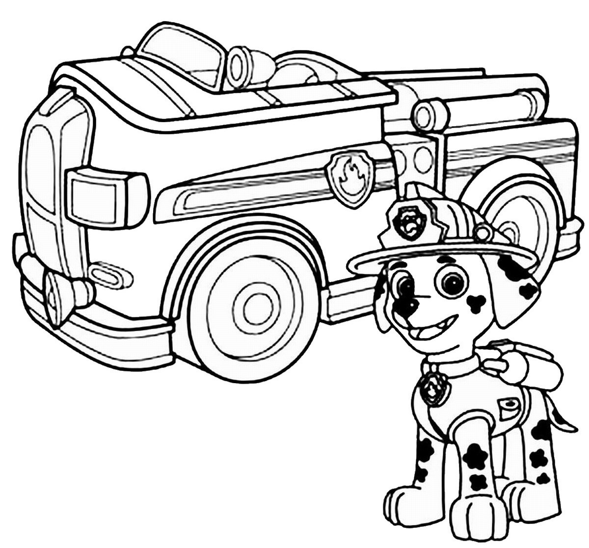 Free Nick Jr Paw Patrol Coloring Pages