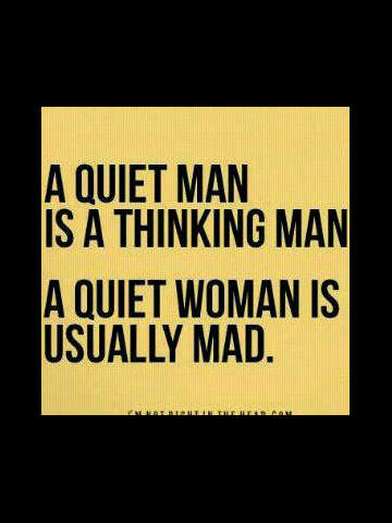 DPOle: Quiet Man, Woman Quote